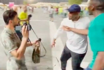 VIDEO: Chủ tịch LĐBĐ Cameroon tác động vật lý với CĐV ngay tại World Cup 2022