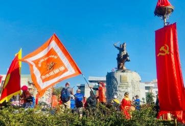 CĐV Bình Định tiếp thêm sức mạnh cho đội nhà trước trận gặp Khánh Hòa