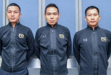 Lộ danh tính 3 trọng tài Thái Lan làm nhiệm vụ tại Asian Cup