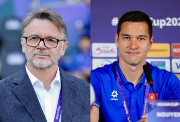 HLV Troussier và Nguyễn Filip chúc mừng năm mới bằng tiếng Việt