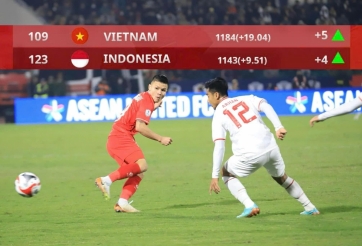 CĐV Indonesia phản ứng khi bị ĐT Việt Nam bỏ xa ở BXH FIFA