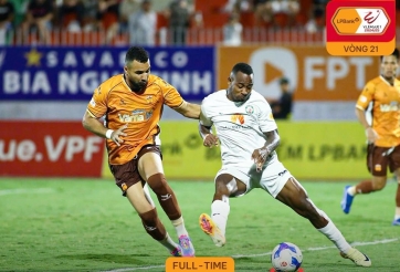 Châu Ngọc Quang nhận thẻ đỏ, HAGL thua đau đội áp chót