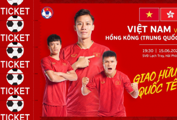 Mua vé xem ĐT Việt Nam đấu ĐT Hồng Kông ở đâu?