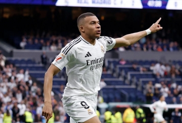 Mbappe lập cú đúp, Real thắng nghẹt thở ngay trên Bernabeu