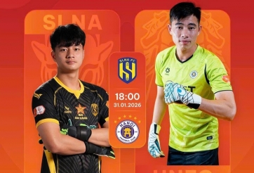 Trực tiếp SLNA vs Hà Nội, 18h00 hôm nay 31/1