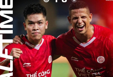 Thể Công Viettel đánh bại Hà Nội, vươn lên thứ 2 trên BXH V-League