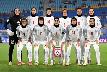 ĐT nữ Iran không hát Quốc ca ở trận ra quân VCK Asian Cup