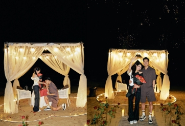 Hậu vệ ĐT Việt Nam cầu hôn bạn gái cực lãng mạn trong dịp đặc biệt