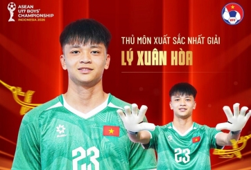 Thêm 1 cầu thủ U17 Việt Nam được vinh danh hay nhất Đông Nam Á