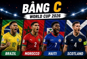 Tổng hợp kịch bản bảng C World Cup 2026: Brazil sáng cửa nhất bảng