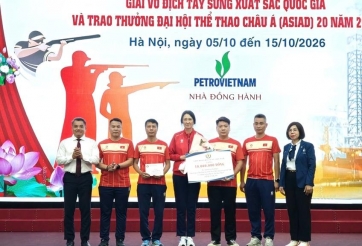 Bắn súng Việt Nam nhận thưởng sau ASIAD 2026