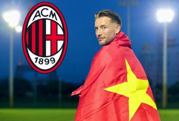 Tân binh Nam Định từng được AC Milan hỏi mua với giá 20 triệu Euro