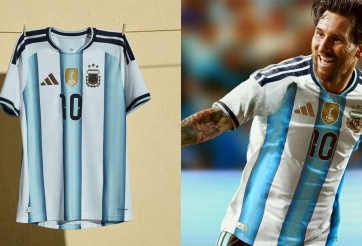 ĐKVĐ Argentina trình làng mẫu áo 'ghi dấu Messi' tại World Cup 2026