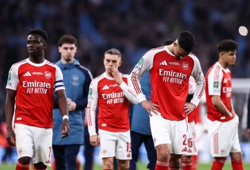 Arsenal thiết lập kỷ lục đáng quên sau thất bại tại Carabao Cup