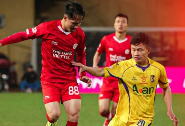 Trực tiếp Viettel 1-2 SLNA: Thẻ đỏ
