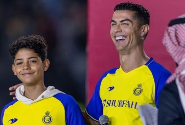 Con trai Ronaldo gây bão với phản ứng nóng nảy giống hệt CR7