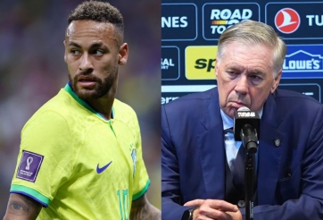 Sắp đá World Cup, HLV Ancelotti chốt xong người thay Neymar