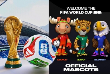 CHÍNH THỨC: World Cup 2026 công bố bộ ba linh vật đầy sắc màu