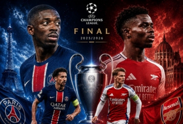 CHÍNH THỨC: UEFA công bố 'điềm báo chiến thắng' cho Arsenal ở đại chiến PSG