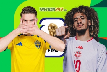 Trực tiếp bóng đá Thụy Điển vs Tunisia, 9h00 hôm nay 15/6