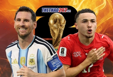 Trực tiếp bóng đá Argentina vs Thụy Sĩ, 8h00 hôm nay 12/7