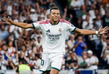 Mbappe cán mốc 14 cú đúp, Real Madrid thắng hủy diệt tại Bernabeu