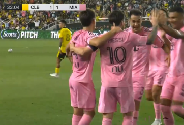 Trực tiếp Columbus 1-1 Inter Miami: Siêu phẩm của Messi