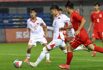 U16 Việt Nam thua cả 3 trận giải quốc tế ở Trung Quốc với 2 bàn thắng