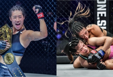 Tâm điểm ONE X: Tung đòn khóa siết, ĐKVĐ Angela Lee khiến đối thủ 'chấp tay' xin hàng