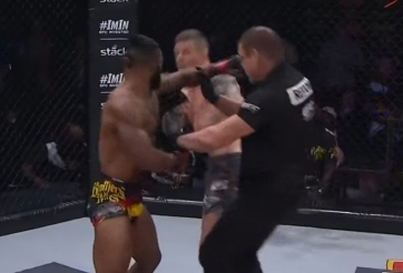 Sự cố hy hữu tại làng MMA: Trọng tài bị hạ knock-out ngay cuối hiệp 1