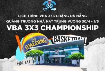 VBA 3x3 2022: Lịch trình chặng 1 tại Đà Nẵng