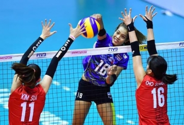 Đặt mục tiêu HCV, bóng chuyền nữ Philippines bị ĐKVĐ Thái Lan 'đánh phủ đầu' 3-0