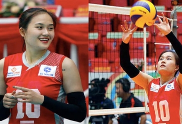 Hoa khôi bóng chuyền Linh Chi - chuyền hai số 1 Việt Nam tái xuất ấn tượng