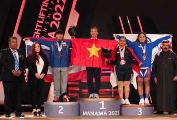 Vượt mặt Thái Lan, nữ đô cử Việt Nam mang về 3 HCV tại giải Châu Á