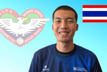 Khủng long bóng chuyền 2m04 Thái Lan 'gặp khó' tại V.League Nhật Bản