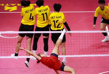 Thua ngược Thái Lan, cầu mây Việt Nam ra về với 2 HCB ở giải thế giới