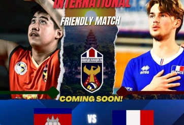 Campuchia đấu đội bóng chuyền số 3 thế giới, hướng tới HCV SEA Games 32