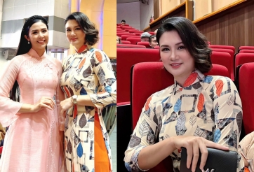 Hoa khôi bóng chuyền Kim Huệ diện áo dài, lấn lướt cả Hoa hậu Việt Nam