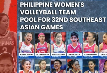 Bóng chuyền nữ Philipines triệu tập ĐTQG, gọi luôn cầu thủ nhập tịch