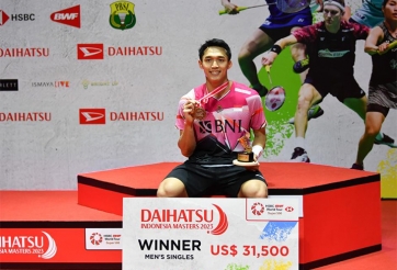 Kết quả cầu lông Indonesia Masters 2023: Jonatan Christie vô địch