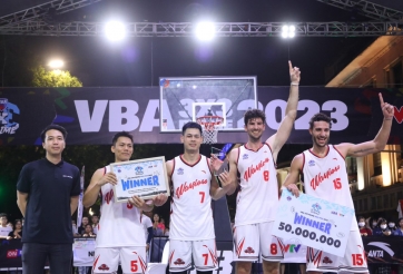 Kết quả chặng 1 giải bóng rổ VBA 3x3 Prime 2023 nội dung men pro