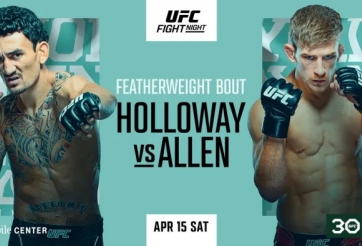 UFC Fight Night: Arnold Allen chạm trán cựu vương Max Holloway