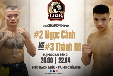 Lịch thi đấu MMA LION Championship mới nhất: Ngọc Cảnh vs Thành Đô