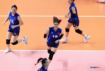 Bóng chuyền nữ Việt Nam giành vé 'đầu tiên' vào bán kết AVC Challenger Cup 2023
