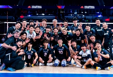 Bóng chuyền châu Á tạo địa chấn: Nhật Bản thắng Á quân thế giới, bất bại ở VNL 2023