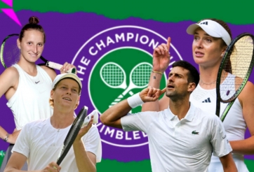 Xác định 4 tay vợt đơn nam và nữ vào bán kết Wimbledon 2023