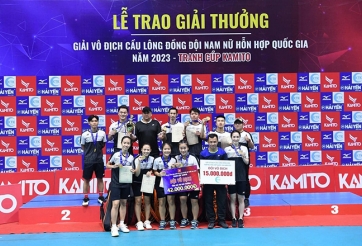 Cầu lông đồng đội quốc gia: Nguyễn Tiến Minh cùng TP HCM giải cơn khát vàng 10 năm