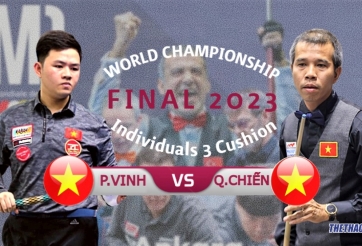 Bi-a Việt Nam 'tạo địa chấn' tại chung kết carom 3 băng VĐTG 2023