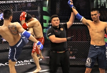 VIDEO: HCB tán thủ thế giới hạ đo ván đối thủ trong 15 giây