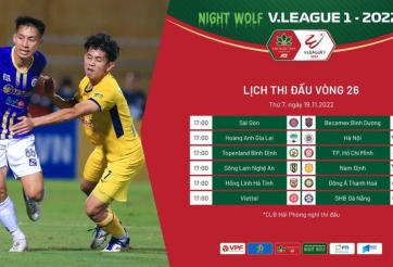 Vòng 26 V-League 2022: Xác định đội bóng rớt hạng